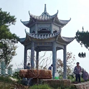 石雕凉亭