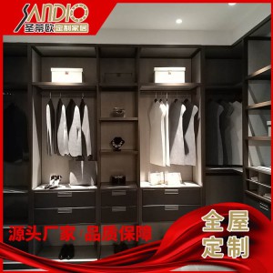 圣蒂欧全屋定制 整体衣柜定制 欧式高端衣柜 轻奢中式衣柜橱柜定制