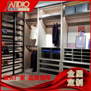 圣蒂欧全屋定制 整体衣柜定制 欧式高端衣柜 轻奢中式衣柜橱柜定制