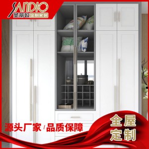 圣蒂欧全屋定制 整体衣柜定制 欧式高端衣柜 轻奢中式衣柜橱柜定制