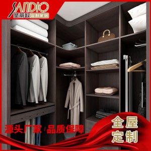 圣蒂欧全屋定制 整体衣柜定制 欧式高端衣柜 轻奢中式衣柜橱柜定制