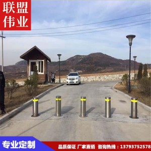 不锈钢全自动升降柱 防撞升降柱 停车场升降路桩 电动升降柱