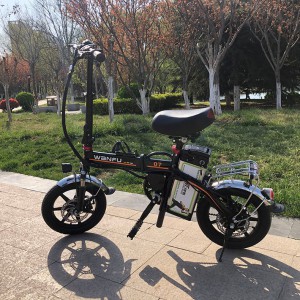 万福神力电动折叠自行车 代驾电动自行车 小型迷你代步车 锂电池电动车