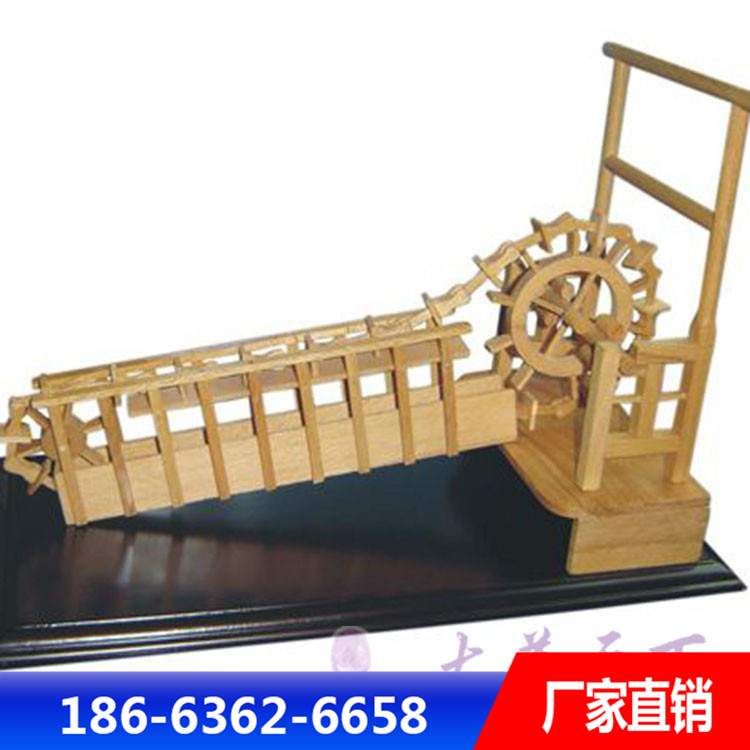防腐木户外水车供应商 大型木制水车加工定制 品质保证