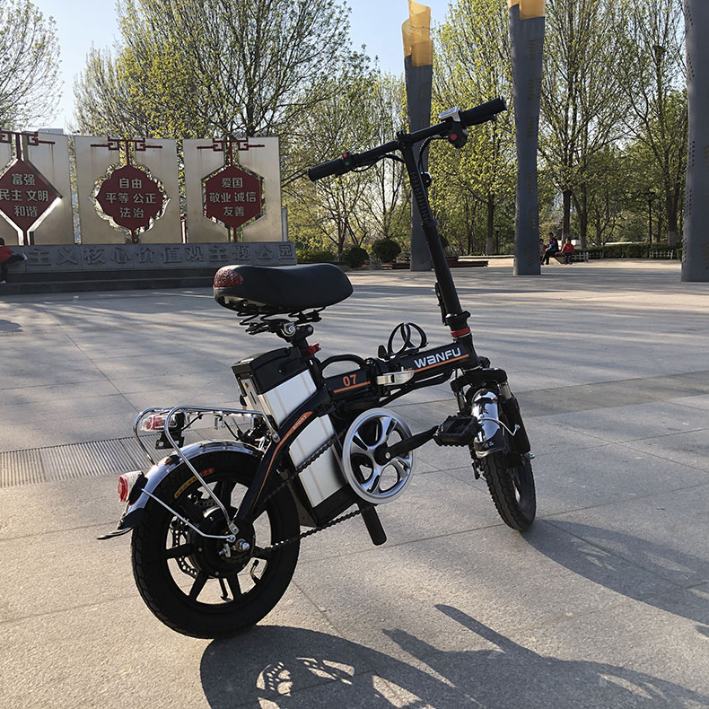 14寸锂电池折叠电动车锂电池代步车 便携超轻电动车 厂家可加工定制