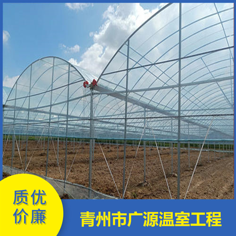 厂家承建玻璃连栋温室 玻璃智能温室价格 广源温室