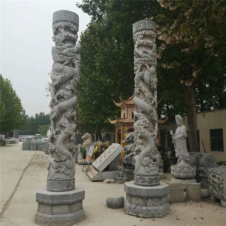 花岗岩石雕石龙柱 厂家供应石龙柱 厂家直销