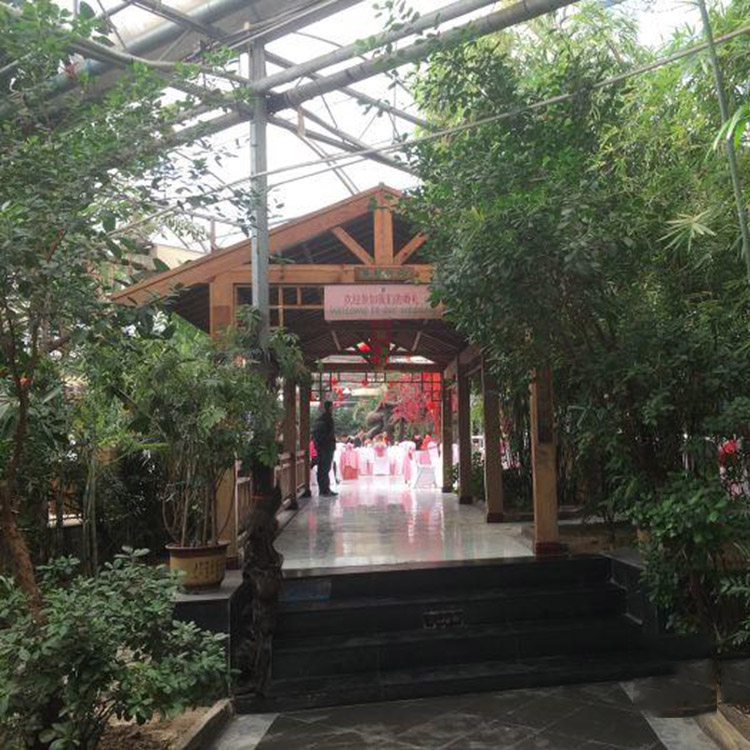 阳光休闲餐厅温室 玻璃智能温室大棚 专业温室制作厂家