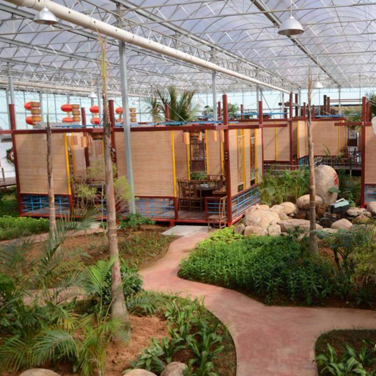 阳光休闲餐厅温室 玻璃智能温室大棚 专业温室制作厂家