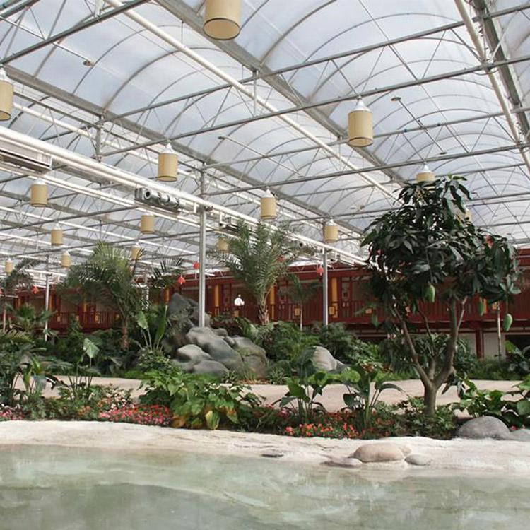 阳光休闲餐厅温室 玻璃智能温室大棚 专业温室制作厂家
