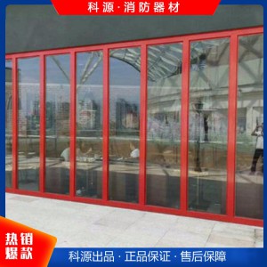 办公室整体防火玻璃隔断墙 铝合金玻璃防火墙