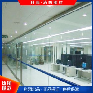 办公室整体防火玻璃隔断墙 铝合金玻璃防火墙