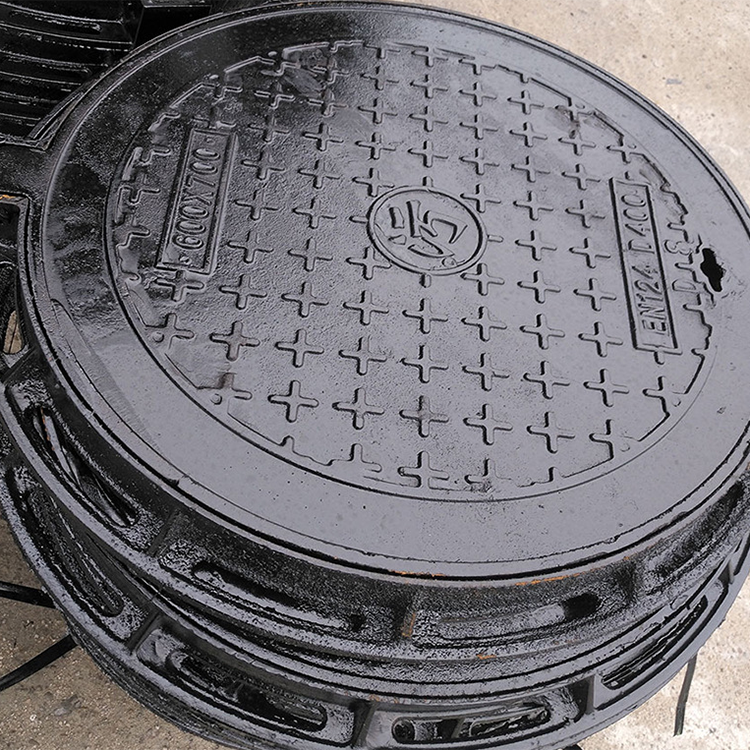 现货供应700球墨铸铁井盖 圆形下水道井盖 多种规格 支持定制