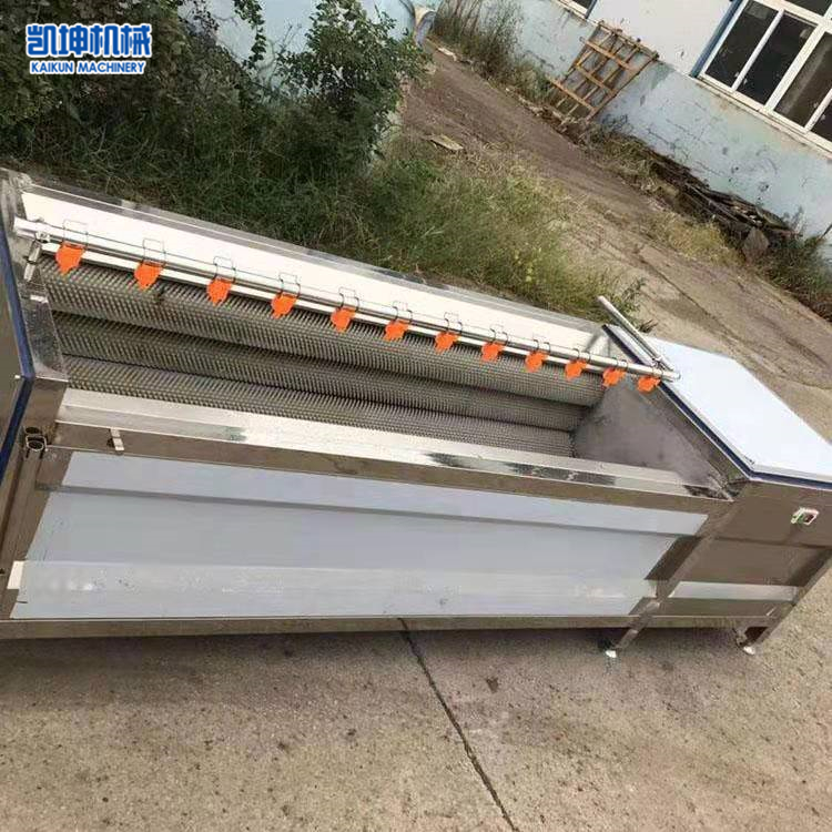 芋头萝卜脱皮机 水果蔬菜气泡清洗机 凯坤 型号尺寸均可定制