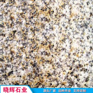 厂家直销黄锈石花岗岩荔枝面 黄锈石光面地铺石