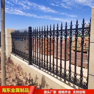 铝合金别墅庭院围栏 现代简约围墙护栏 铝艺护栏厂家设计安装