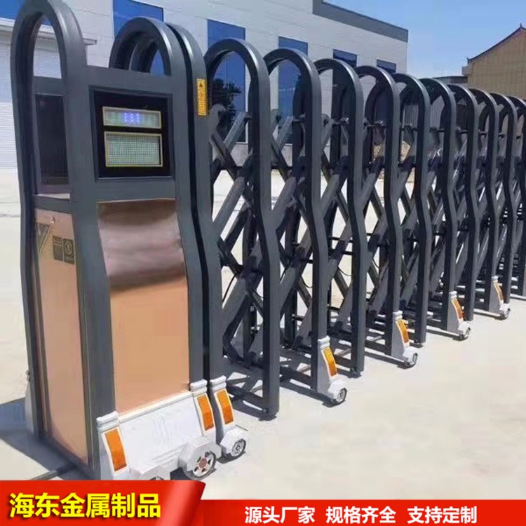 电动伸缩门 厂区电动门 铝合金不锈钢均可定制