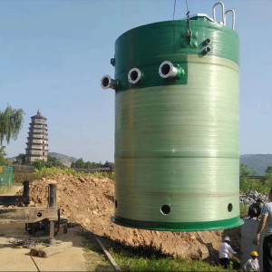 厂家定制玻璃钢一体化泵站 山西地埋式玻璃钢一体化泵站