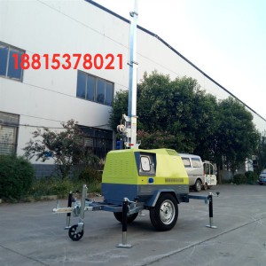 思拓瑞克4VA4000照明车手摇升降四节升降杆单缸5KW发电机组面板控制