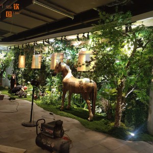 国钦仿真植物墙  景观墙艺术植物墙造景