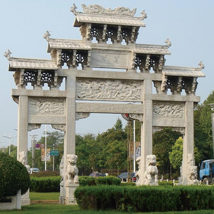 石牌坊 仿古石牌坊 景观石牌坊出售 石雕牌坊价格
