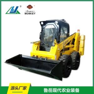 滑移装载机JC100  液压装载机  鲁岳现代装备 小型农用装载机