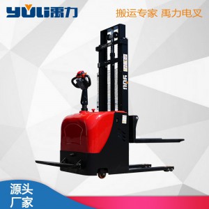 山东站驾式堆高车托盘堆垛装卸车窄通道电瓶仓储叉车厂家
